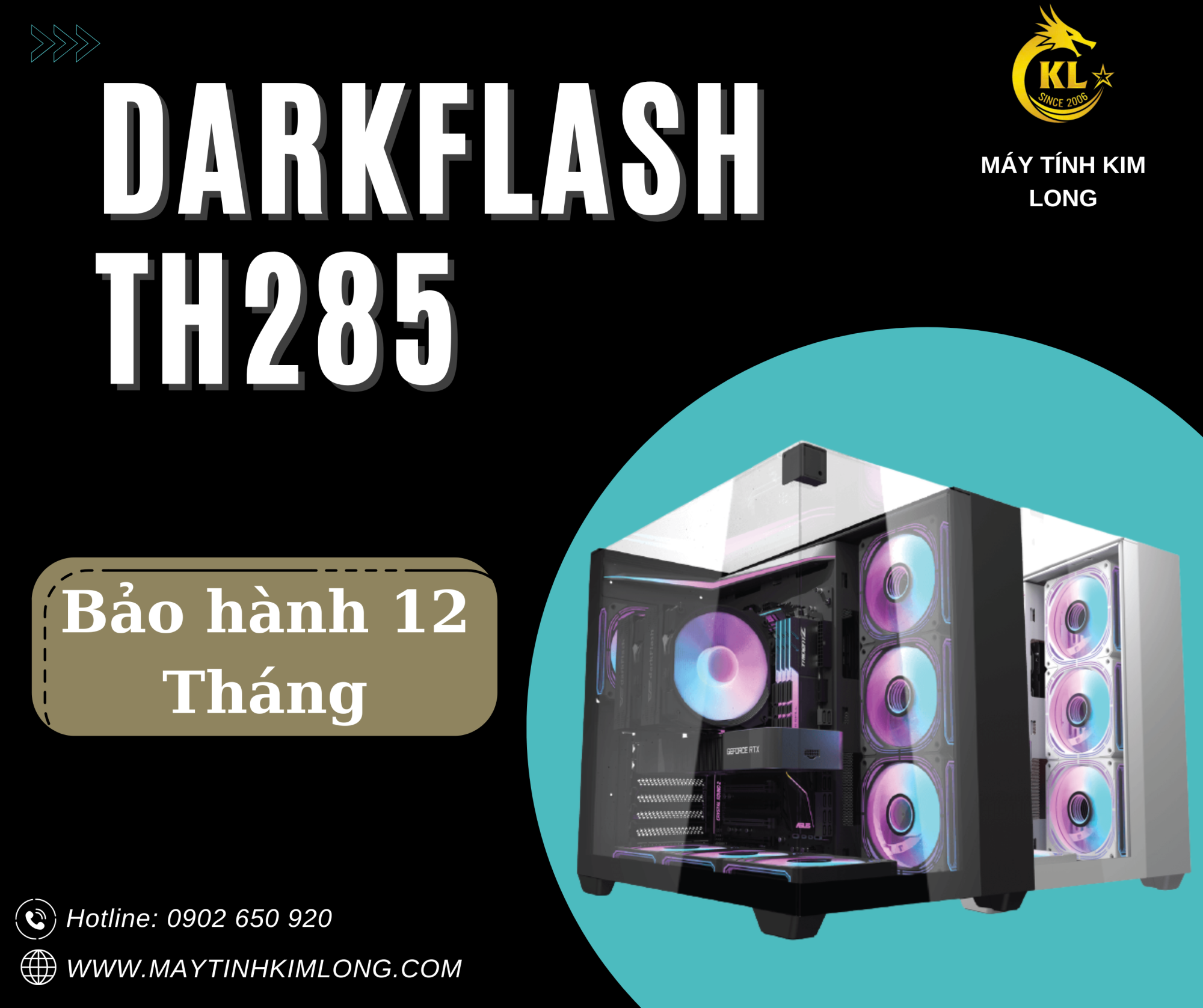 VỎ CASE MÁY TÍNH DARKFLASH TH285 (ATX)